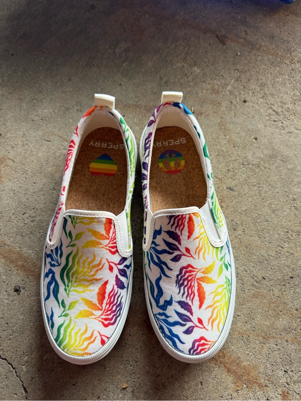 Sperry Women's Crest Twin Gore Pride Sneakers- Sz 6 Women